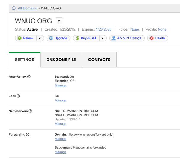 GoDaddy domain instructions.