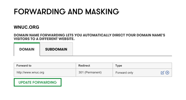 GoDaddy domain instructions.