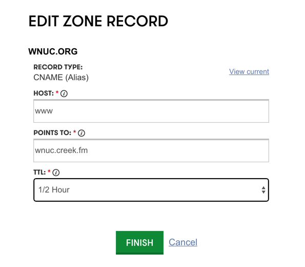 GoDaddy domain instructions.